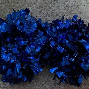Blue Pom Poms
